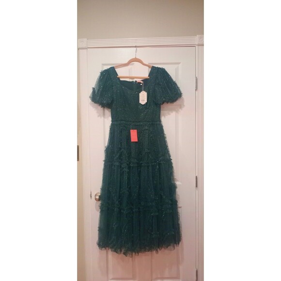 NWT Ivy City Co Layla Dress in Emerald Size 8 - Picture 2 of 13
